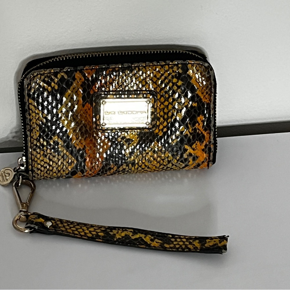 Big Buddha Snakeskin Wristlet Wallet